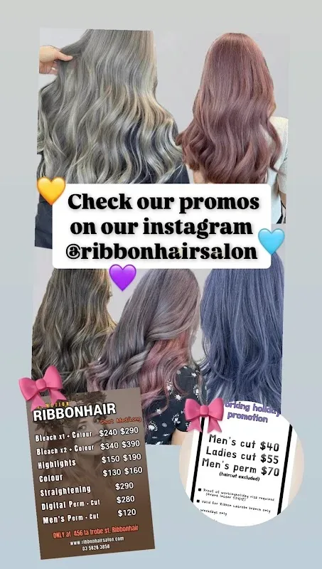 Ribbon Hair Salon — Beauty salon in West Melbourne